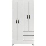 Guarda Roupa 4 Portas 2 Gavetas Branco